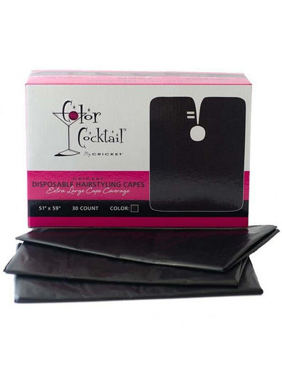 Cricket Color Cocktail Disposable Hairstyling Capes (30 units)